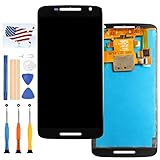 Screen Replacement for Motorola Droid Maxx 2 XT1565 / Moto X Play XT1561 XT1562 XT1563 XT1564 LCD Display Screen Matrix Touch Digitizer Assembly Repair Parts Free Tools Kits (Black no Frame)