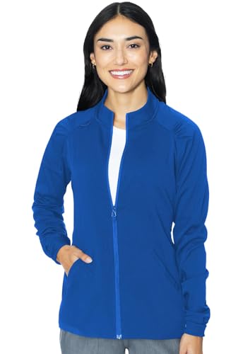 Image of Med Couture Women's Scrub Warm-Up Jacket Raglan with 4 Pockets with Ultra Soft and Durable Fabric - MC7660