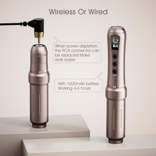 Machine maquillage permanent Biomaser U1 à 6 temps réglables et double batterie OLED