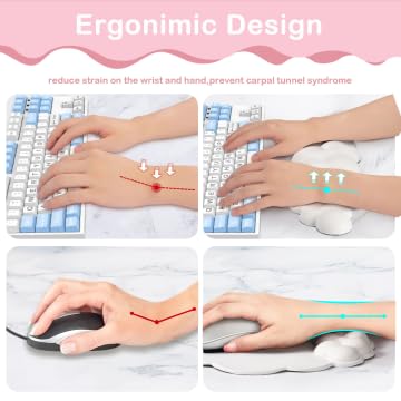 Repose-poignets Ergonomique Pour Clavier Rembourrage En Gel Base