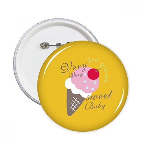 Broches rondes Cherry Sweet badge bouton vêtement enfant