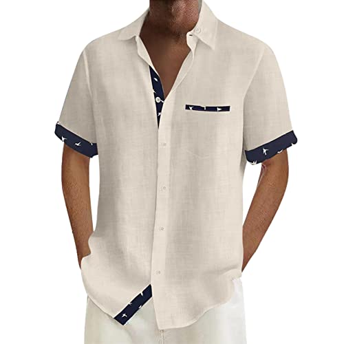 Chemise hawaïenne homme funky à coupe droite ajustée et rayures colorées