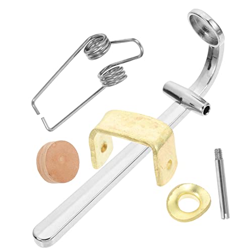Milisten Spit 1 Set large part small Mount trumpet Accessories Trombone Water gate Mounting keyboard cork pad trumpet accessories Drainage Fittings Metal Draining Bond Keytar Instrument