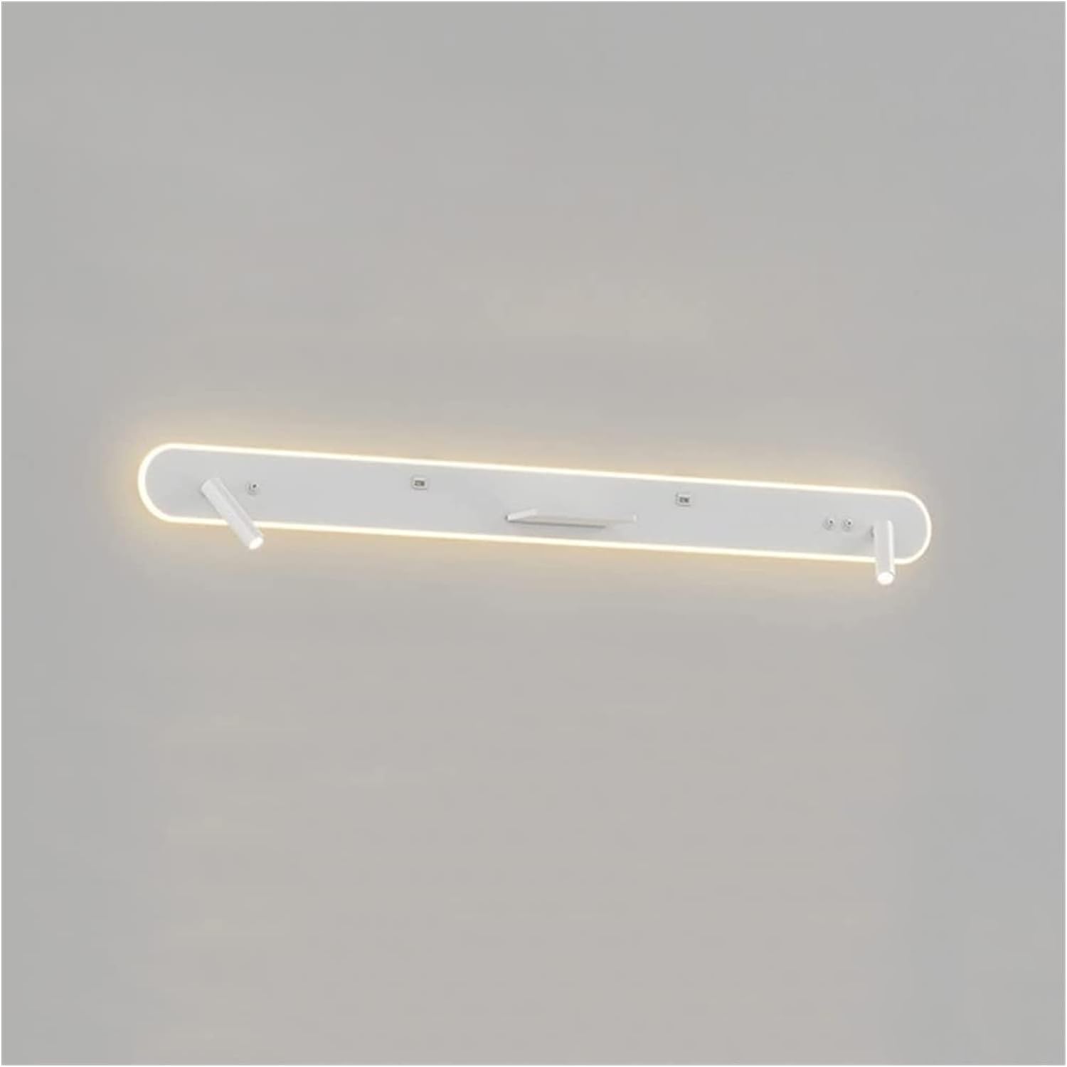 ASerZenith Adjustable Wall Spotlight Headboard Sconces Wall Sconce Led Wall Mount Reading Light White Indoor Long Wall Lamp,120Cm
