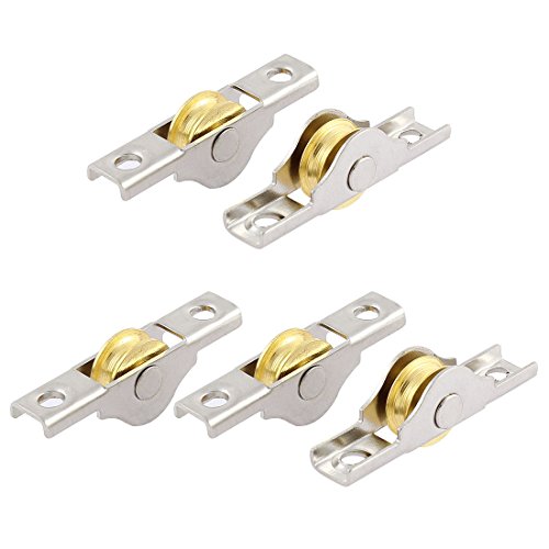 Aexit 5 Pcs 16mm Dia Single Roller Wheel Cabinet Door Window Sliding Sash Pulley (4b63144ae55261d32ab512ca97454c6e)