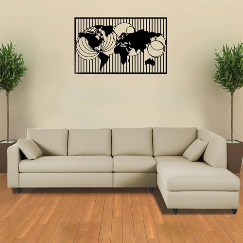 Image of Florian RHS 6 Seater L Shape Sofa Set for Living Room (Cream Fabric) Premium Fabric Sofa