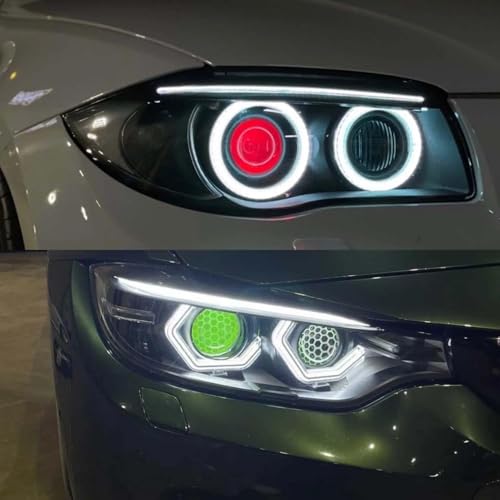 LED Car Devil Eye Ojos Demonios RGB Luz Diurna 2.5in miniatura 3