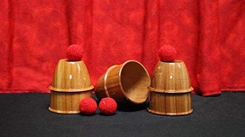 Cups and Balls (Wooden) by Mr. Magic - Trick