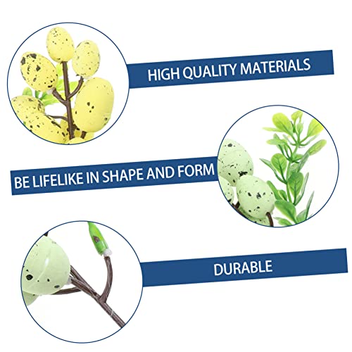 4pcs Easter Branches Leaves Decorative Party Props miniatura 2