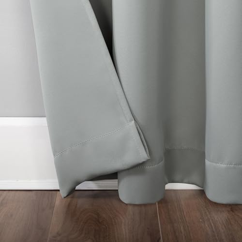 Cortina para puerta de patio de 100 x 84 pulgadas Sun Zero, panel gris para cubrir ventanales 5