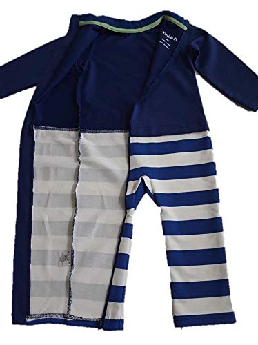 Terrible 2's Strip Proof One-Piece Romper with a Back Zipper in Blue/White3