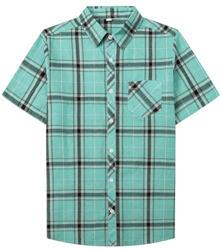 Image of SANGTREE Summer Button Down Shirts Cottn Tops for Men Women Boy Girl