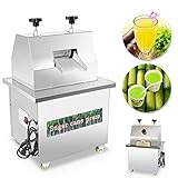 Commercial Electric Sugar Cane Juicer Stainless Steel Desktop Ginger for Juicing 110V 370W