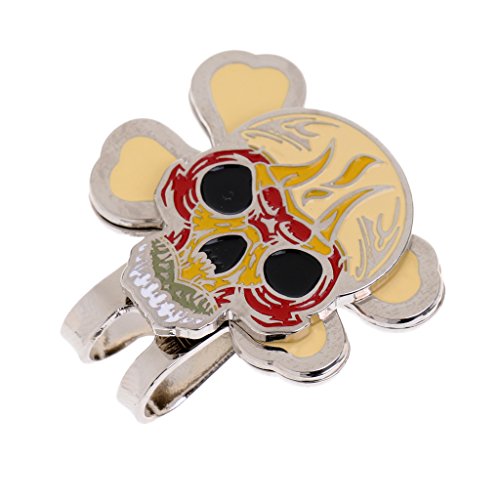 LEIPUPA Clipe De Chapéu De Golfe Com Clipe Magnético De Marcador De Bola De Golfe - Osso