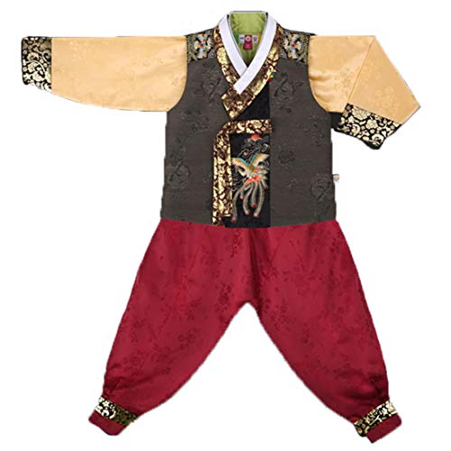 Hanbok – Falda – para bebé niña multicolor (120 cm) (edad 7-8)