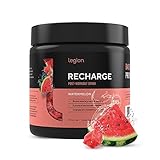 Legion Recharge Post Workout Supplement - All Natural Muscle Builder & Recovery Drink with Micronized Creatine Monohydrate. Naturally Sweetened & Flavored, Safe & Healthy (Watermelon, 30 Serve)
