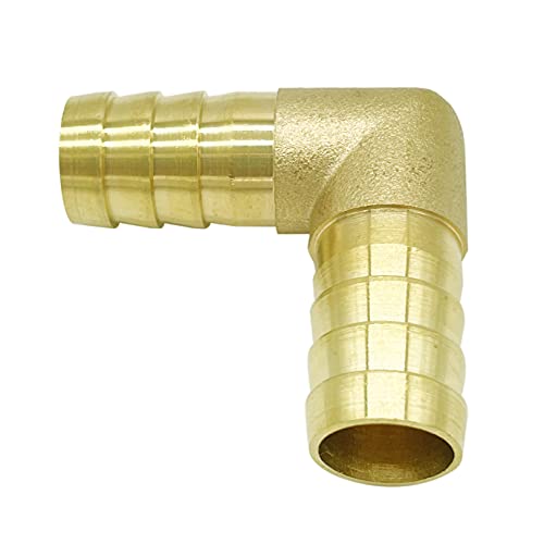 Metaland Brass 3/4" Hose Barb Elbow 90 Degree L Right Angle Barbed Fitting Water Fuel Air (Pack Of 2) #TOP4