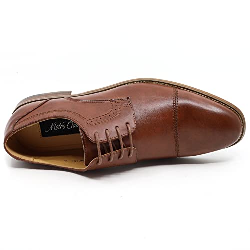Metrocharm MC151 Men's Lace Up Cap Toe Oxford Shoes3