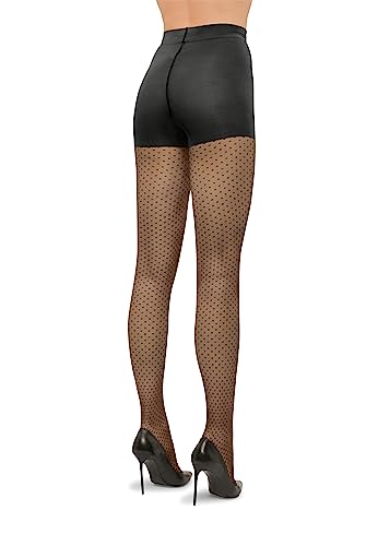 Image of Wolford Control Dots Sheer Tights 20 Denier For Women Pantyhose with Shaping Effect Stylish & Comfortable for All Occasions