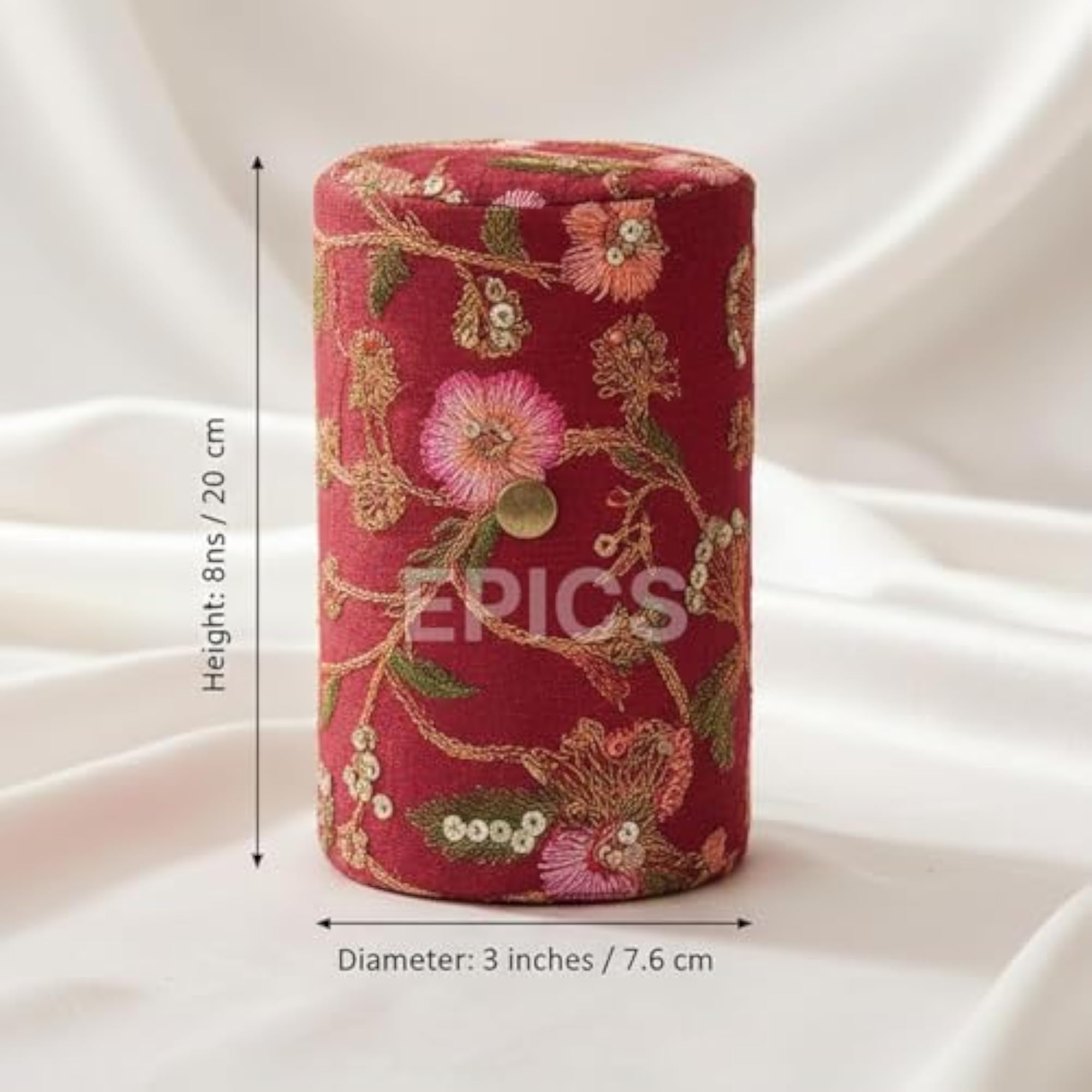 6-Inch Bangle Storage Box for Women, Compact Organizer Case