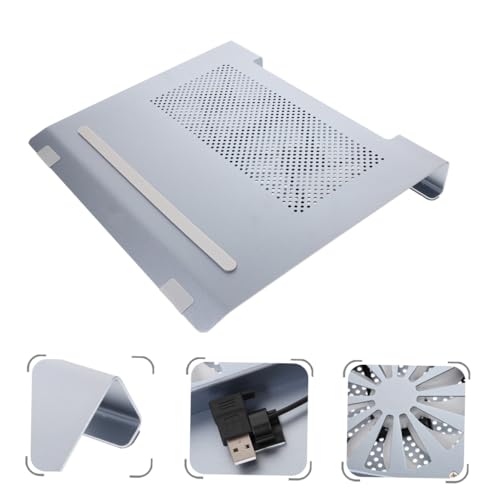 Base de refrigeración para laptop Uonlytech aluminio gris miniatura 5