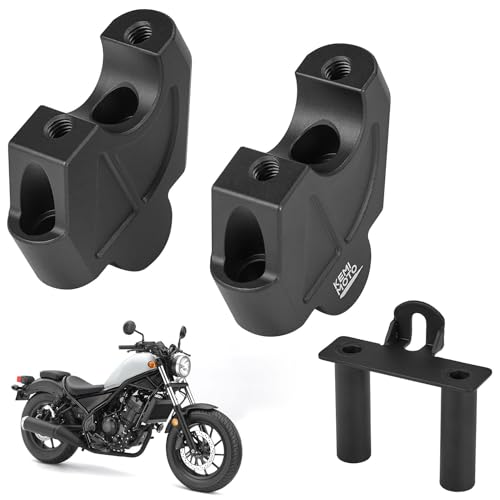 KEMIMOTO Motorcycle Handlebar Risers with Dashboard Bracket Compa...