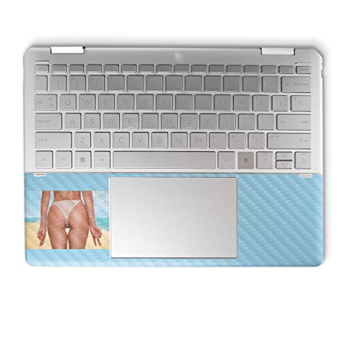 Image of MightySkins Carbon Fiber Skin Compatible with HP Spectre x360 14 inch (2022) Full Wrap Kit - Beach Ready | Protective, Durable Textured Carbon Fiber Finish | Easy to Apply | Made in The USA