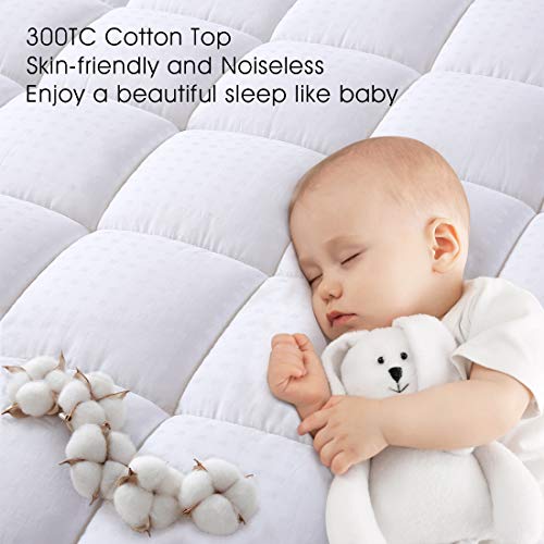 Easeland Rv King Mattress Pad Pillow Top Mattress Cover Quilted Fitted Mattress Protector Cotton Top 8-21 Inch Deep Pocket Cooling Mattress Topper thumb #3
