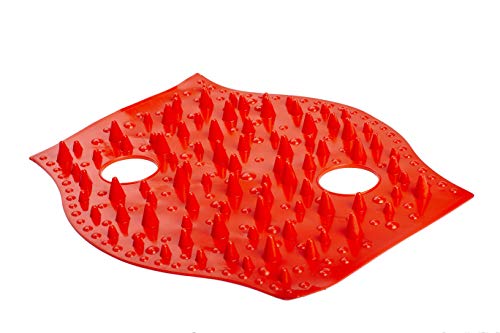 medpatent Mini tapis de massage pour les pieds, le dos et le corps, 33 x 30 cm | Petit tapis d'acupression sensorielle contre les pieds plats | Tapis hérisson avec effet anti-douleur Cover