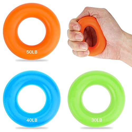 3 Stück Ring Handgriff Trainer, Silikon Unterarm Finger...