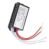 Trasformatore elettronico da 220 V a 12 V per lampade alogene e allo xeno, dimmerabile, telecomando, potenza di ingresso 220-240 V, uscita 12 V, adatto per illuminazione a bassa tensione (80 W)