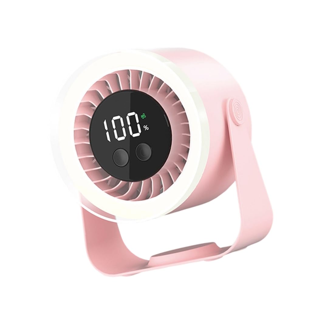 Petit ventilateur portable USB silencieux 9 vitesses à affichage numérique