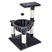 SONGMICS Cat Tree Condo House with Sisal Scratch Posts Kitty Furniture Grey UPCT68G