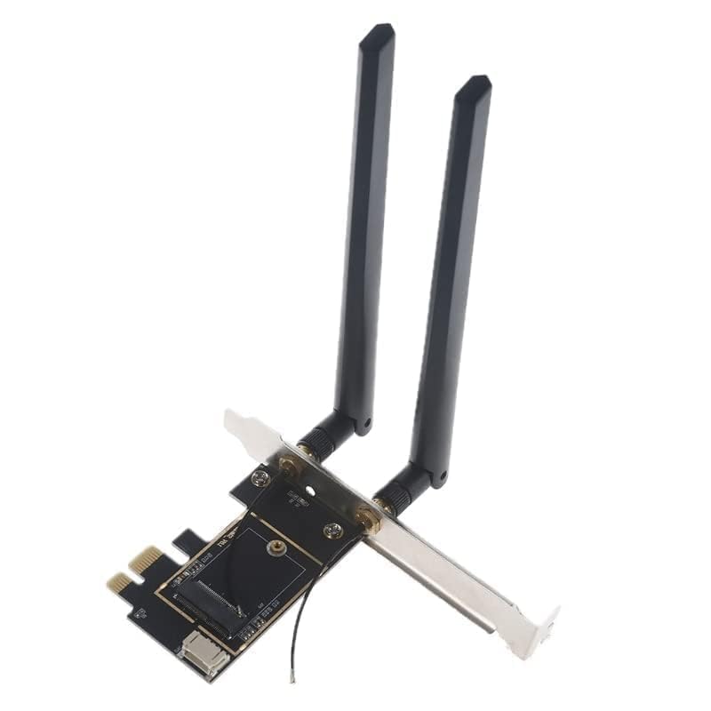 Convertidor de tarjeta Wi-Fi M.2 para laptop a PCIe x1 para escritorio con soporte Bluetooth miniatura 2