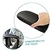 SHINEOFI 2pcs Black PU Leather Office Chair Armrest Pads Universal Replacement Arm Cushions for Elbow Support Compatible Chair Styles