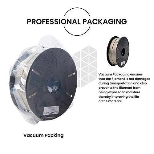 Image of Tesseract Premium PLA + 1.75mm 3D Printing Filament | Dimensional Accuracy + /- 0.03mm | Compatible with Most FDM Printers | 1 KG 3D Printer Filament - PLA Brass (Quantity 1)