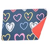 IMIKEYA Hochabsorbierende Bettauflage 80X120cm aus Hautfreundlichem Material für Senioren und Damen Waschbare Wiederverwendbare Urinunterlage mit Großflächigem Nässeschutz