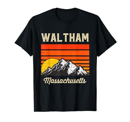 Waltham Massachusetts Hometown City State USA T-Shirt