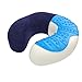 Produktbild bonmedico Ergonomische Nackenkissen aus Memory Foam, Reisekissen Und Nackenhörnchen, Travel Pillow (Blau)