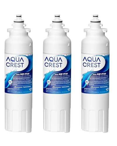 AQUA CREST ADQ73613401 Refrigerator Water Filter, Replacement for LG LT800P, ADQ73613402, Kenmore...