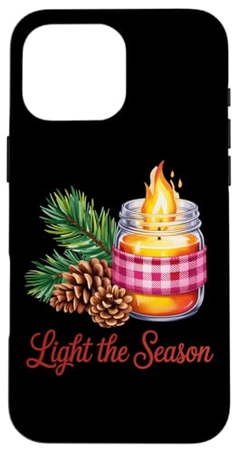Light The Season パインジャーキャンドルアート スマホケース iPhone 16 Pro Max 用