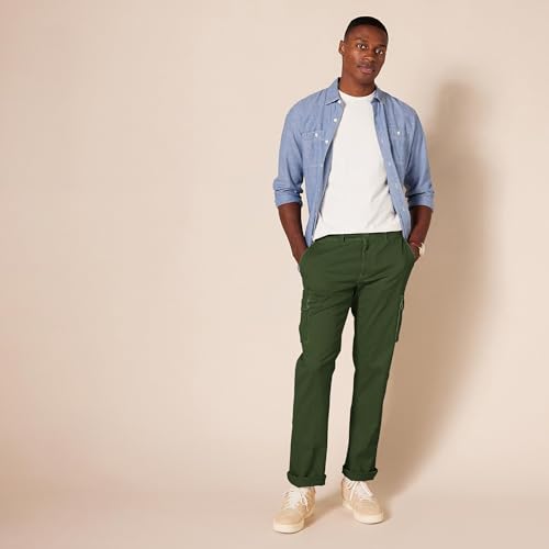 Image of Amazon Essentials Men's Straight-Fit Breathable Stretch Cargo Pants (Available in Big & Tall)