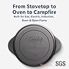 COOKLIFE 5.5 Quart Lightweight Pre-Seasoned Cast Iron Dutch Oven with Lid - Smooth Polished Surface, Easy to Clean Cast Iron Pot Use in the Oven, on the Stove or Grill, Over a Campfire #3