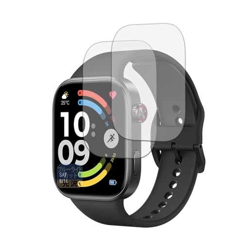 Leipsden �t�B���� Xiaomi REDMI Watch 6 (2���Z�b�g) �Ή� �ی�t�B���� �ȖʑΉ� �u���[���C�g�J�b�g TPU ����d�l ���ȏC���f�� ���{��