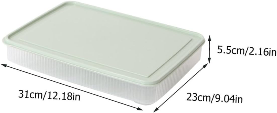 2Pcs Stackable Egg Storage Box with Cover Compartment Fresh Keeping Egg Container for Refrigerator Durable Egg Organizer for Efficient Usage