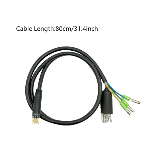 image for Ulifebet Ebike Hub Motor Connector Extension 9 Pin 80cm Male Waterproo