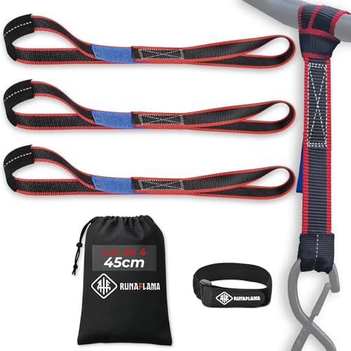 RUNAFLAMA - Sangles d'Arrimage Moto Remorque - Petite Sangle Moto pour Guidon, Cadre, Anneau...