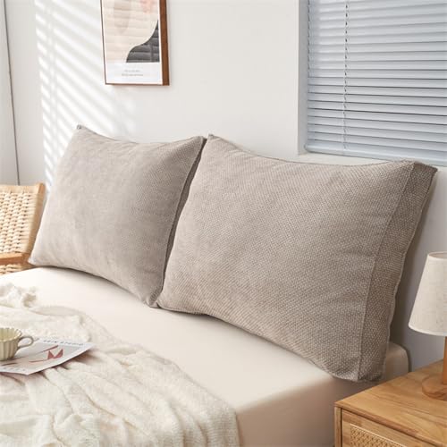 Cojín para Respaldo de lectura 60/80/90/70cm Almohada de lectura de Sofá Suave Cómodo Cojín de Pared Grande Cojín de Apoyo para el Respaldo de la Cama, Desmontable y Lavable(C,80x50/31x19in(1pc))