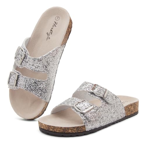 Herstyle Softey Womens Cork Footbed Sandals - Adjustable 2-Strap Comfort Slides | Slip On Open Toe Flat Sandals for Women | Summer Beach Casual Everyday Wear2