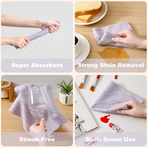 Image of 80 Pack Microfiber Cleaning Cloth Roll Reusable Paper Towels 12 inchx12 inch Tear Away Cloth,Absorbent Dish Rags for House Kitchen,Wash Cloths,Lint Free Rags for Window Cars Cleaning Supplies